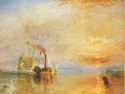 Joseph Mallord William Turner The Fighting Temeraire tugged to her last Berth to be broken up Sweden oil painting artist